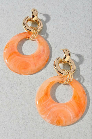 Nerri Earrings-Peach