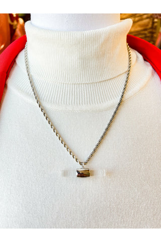 Bust A Move Necklace-Silver