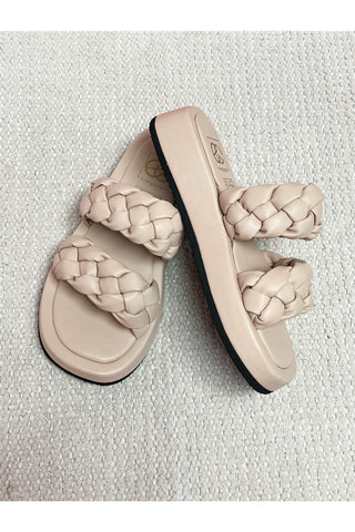 Lara Leather Braided Sandals