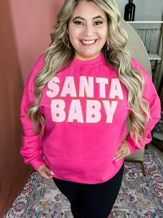 Santa Baby Pink Sweatshirt