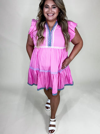 Bethany Pink Mini Dress
