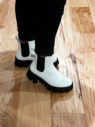 Ashton White Boots