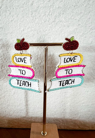 Teacher Love Earrings