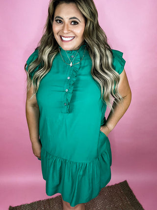 Anita Green Mini Dress Blessed and Unique Anita Green Mini Dress Blessed and Unique