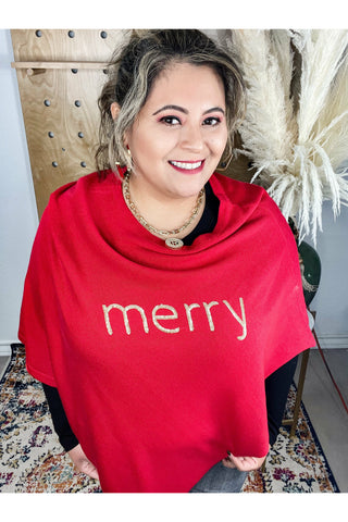Holly Merry Poncho