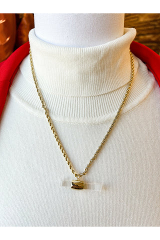 Bust A Move Necklace-Gold