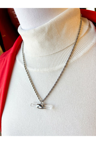 Bust A Move Necklace-Silver