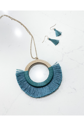 Ruth Necklace- Teal