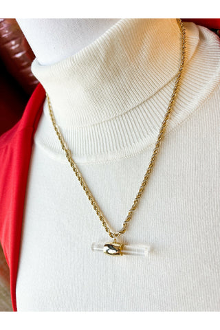 Bust A Move Necklace-Gold
